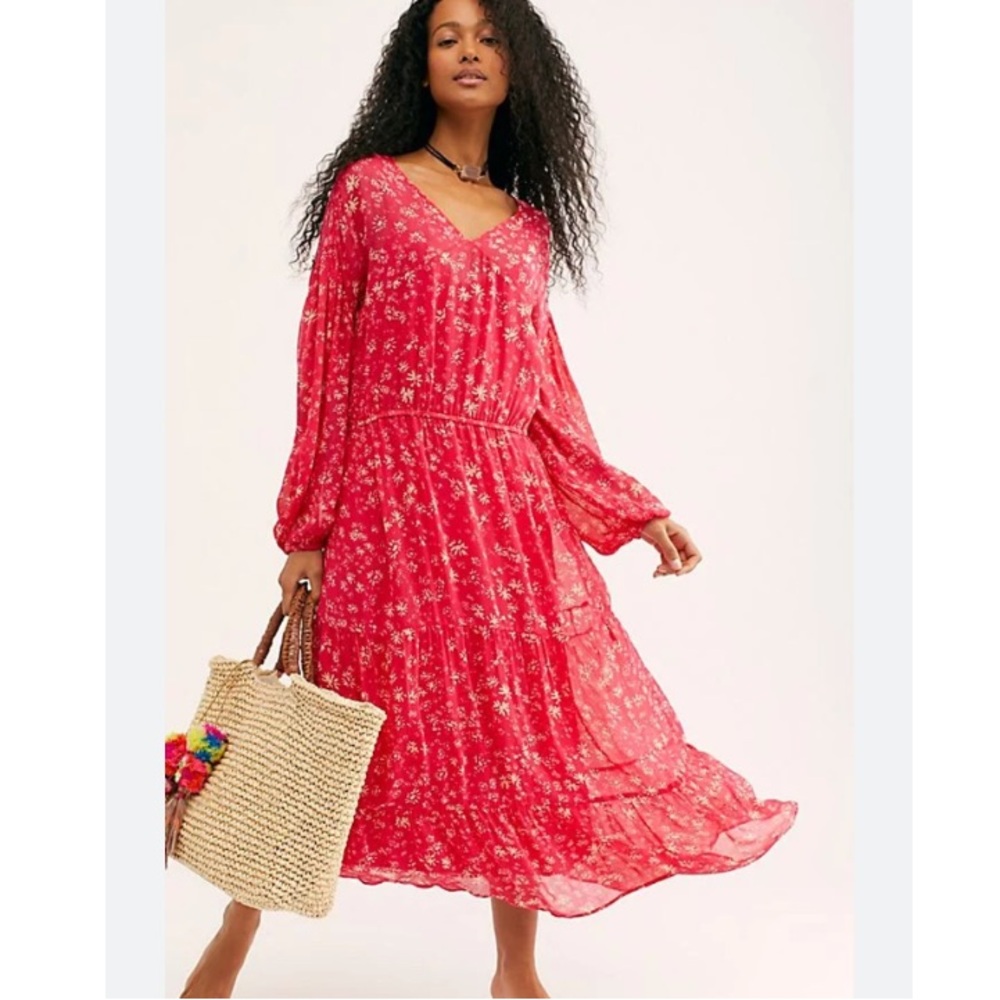 Free People Wallflower Midi NWOT